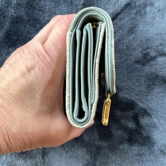 Christian Dior Gris Oblique Lotus Saddle Wallet - Picture 6 of 14